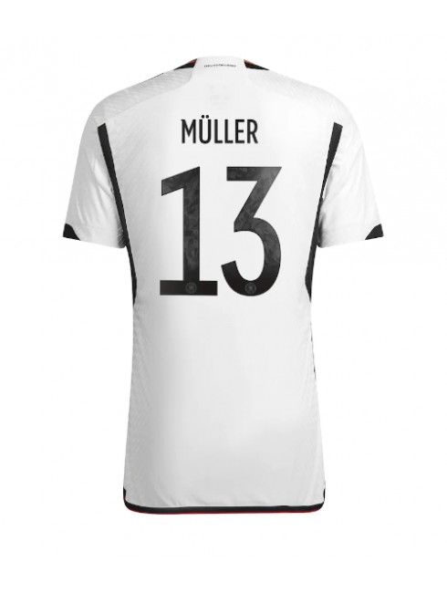 Moški Nogometna dresi replika Nemčija Thomas Muller #13 Domači SP 2022 Kratek rokav